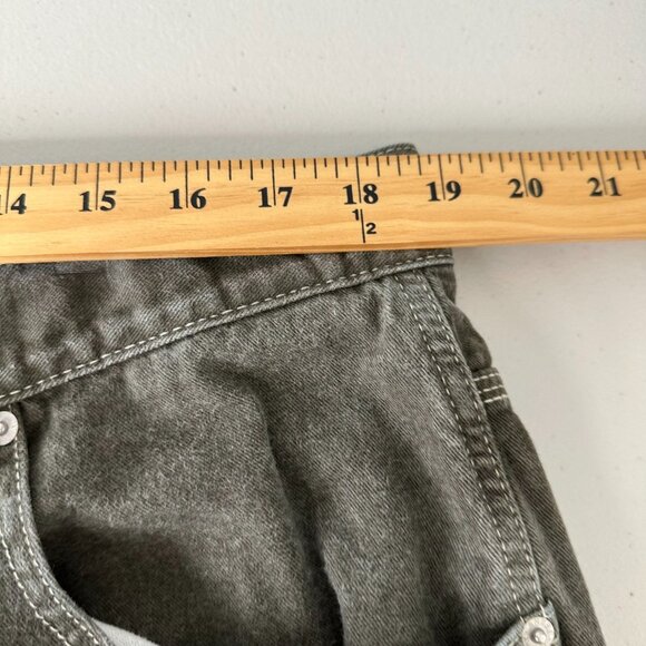 Vintage Tommy Hilfiger Baggy Carpenter Jeans Pants 38 x 32 Green Wide Leg 90s - Picture 9 of 14